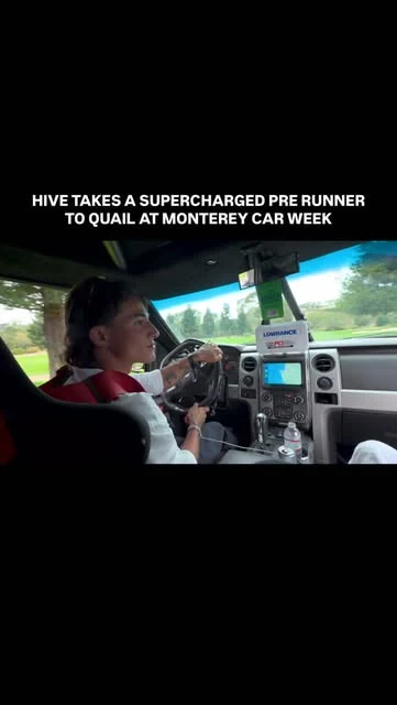 HIVE’s prerunner film cover at Monterey Car Week